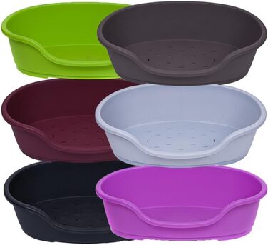 Корзина для собак Adena, пластикове ліжко для собак, 92 см, спеціальна ціна (L 71 x B 46 x H 22 см)