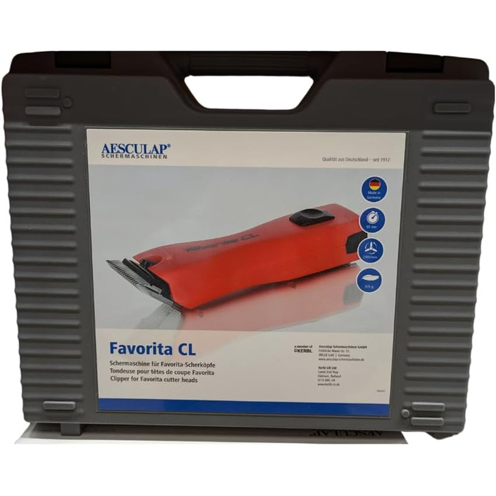 Машинка для стрижки собак Aesculap EHASO Profi GT-104 / Favorita 2 з насадками та мискою для собак