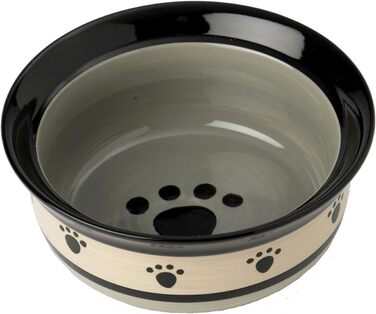 Керамічна миска PetRageous Metro Paws для котів і собак, 16,25 см, мультиколір, підходить для мікрохвильовки та посудомийки