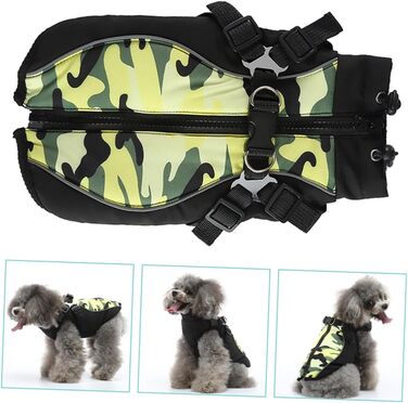 Зносостійкий одяг для цуценят з нагрудником та ремінцем на спину. Дихаючий костюм для собак з легкого матеріалу для маленьких собак. Портативний теплий одяг для собак на особливі випадки