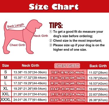 Зимова куртка для собак Emust, тепла та вітронепроникна, помаранчевого кольору, для середніх собак, розмір M