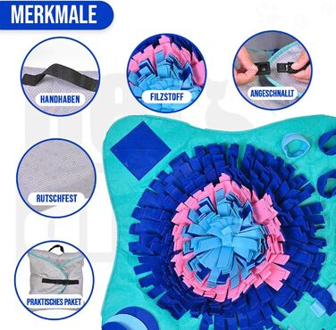 PET ARENA Килимок для собак - килимок для нюхання, інтелектуальна іграшка, великий розмір, багато кольорів