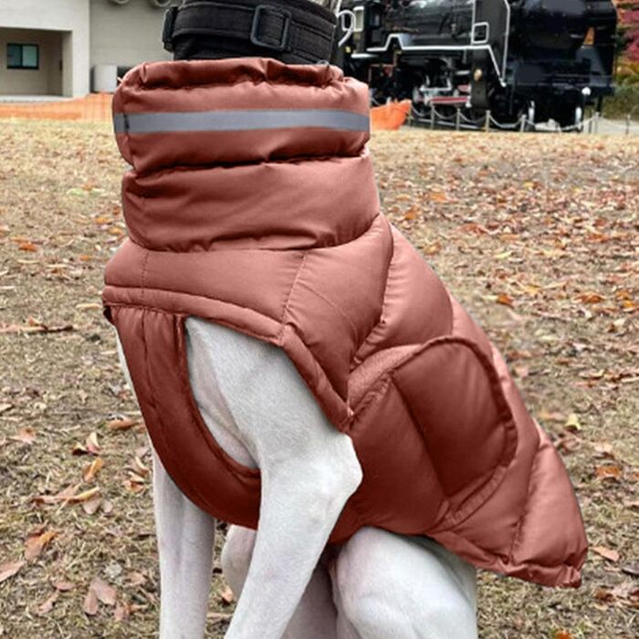 Зимовий теплий одяг для собак - водонепроникна куртка для собак, теплий одяг для тварин, товста зимова куртка (новий рожевий колір)