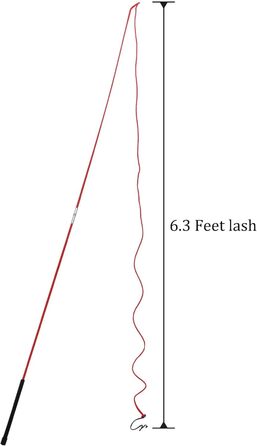 Навчальний бамбуковий жезл для собак та коней, 1,5 м та 1,8 м, роздільний (червоний)
