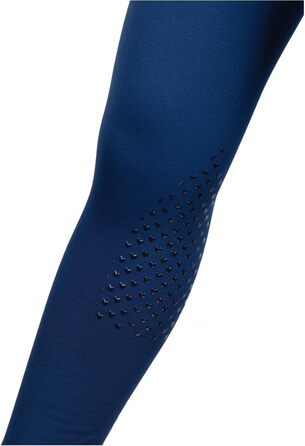 Дитячі штани для верхової їзди Kinder Reithose Comfy HKM | Легінси для верхової їзди з силіконовими колінами та двома кишенями | Cranberry та темно-синій | Розміри 104-110