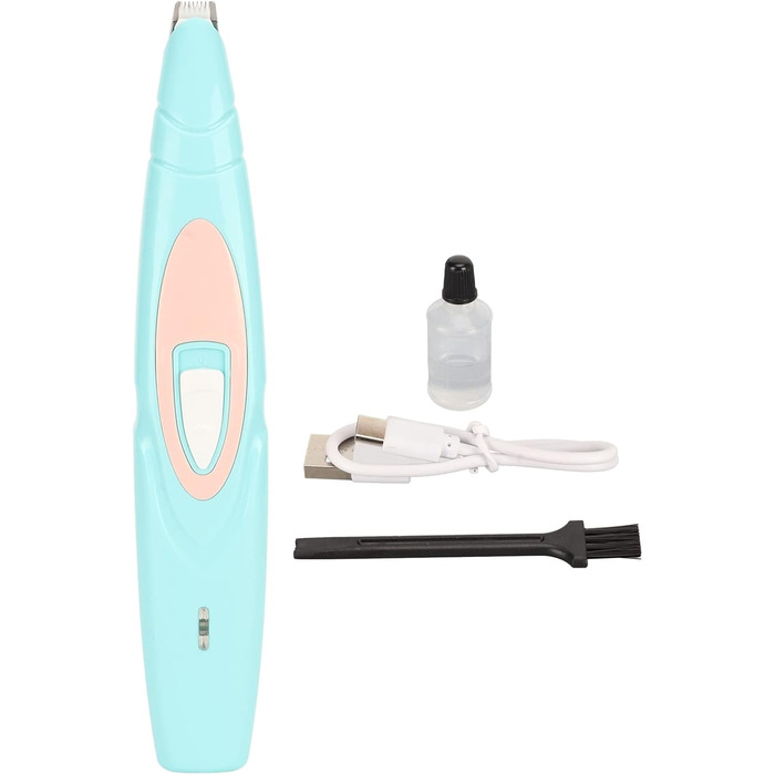 Набір для догляду за собаками Flexman: машинка для стрижки, шлифувальник нігтів, тример для обличчя, задньої частини тіла та очей (блакитний)