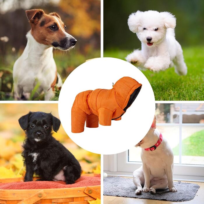 Теплий зимовий жилет для собак з бавовни, тепла бавовняна жилетка для собак, захист від вітру