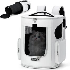 Розширюваний рюкзак для котів та собак Lekespring, переноска для тварин до 8 кг, сірий