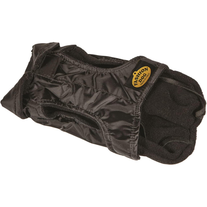 Елегантний теплий дощовик для собак породы боксер, чорного кольору, 65 см