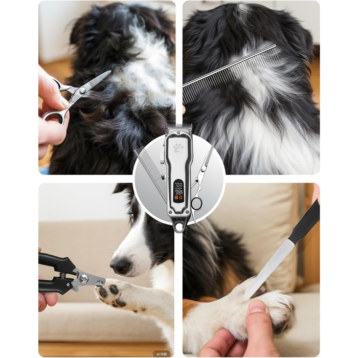 Професійна машинка для стрижки волосся Coldspot - для густого волосся, бездротова, з LED-дисплеєм, тиха, з металевим корпусом