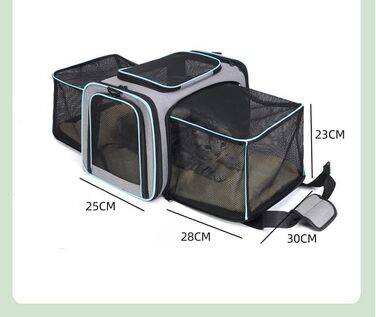 Транспортна сумка для котів та собак EBLIN, складна, до 8 кг, з регульованим ременем