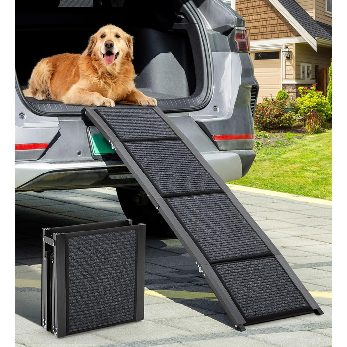 Рампа для собак Hunderampe, 170 см, складана, для авто, з неслизькою поверхнею, до 113.4 кг, легка та портативна