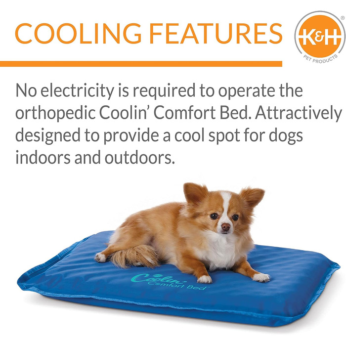 Охолоджувальний лежак для собак K&H Coolin' Comfort Bed, водяний матрац