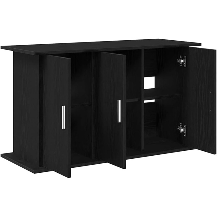Підставка для акваріума vidaXL 101x41x58 см, ДСП, чорна/дубова