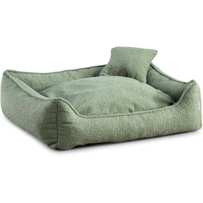 Ліжко для собак Gutekissen® Bear - середні породи, миється, з подушкою, вибір кольору та розміру (80x70, XS, зелений)