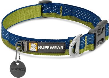 Нашийник для собак RUFFWEAR Crag, світловідбиваючий, зручний, для щоденного використання, зелений, 28–36 см