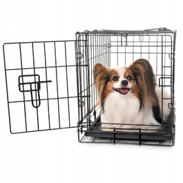 Складана металева клітка-вольєр для малих собак, котів та кроликів, 50 x 35 x 42 см
