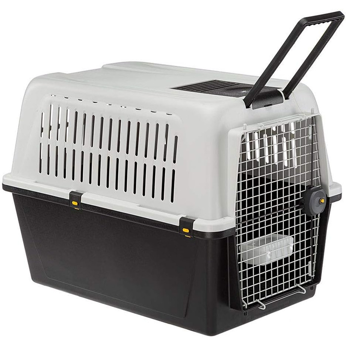 Транспортна переноска для собак Ferplast Atlas 60, сіра, 61 x 91 x 68 см