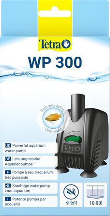 Tetra WP 1000 водяна помпа для акваріумів, потужна акваріумна помпа з регулюванням потоку, для оптимальної циркуляції та чистої води, 200-300 л (WP 300 для 10-80 л)