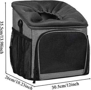 Фahrradkorb für Hunde: Дитячий велосипедний кошик для собак, дихаючий, знімний, для подорожей та кемпінгу