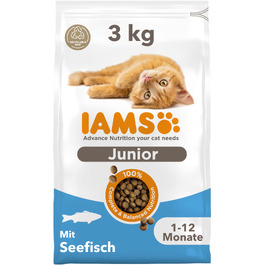Сухий корм для кошенят IAMS з морською рибою, для віку від 1 до 12 місяців, 3 кг