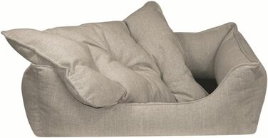 Лягу для собак Eco Dog Grey - знімний чохол та наповнення, які можна прати, для суглобів, м'який, міцний, преміум-якість, Made in Germany, розмір XL, сірий XL