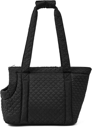 Транспортна сумка для собак та котів з бавовни | Сумка-переноска для собак, кошенят та цуценят (Чорний)