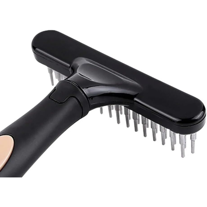 Щітка для собак, інструмент для догляду за шерстю, виведення ворсу, для здорової та доглянутої шерсті, щітка для вичісування собак (проста, з 1 рядами зубчиків)