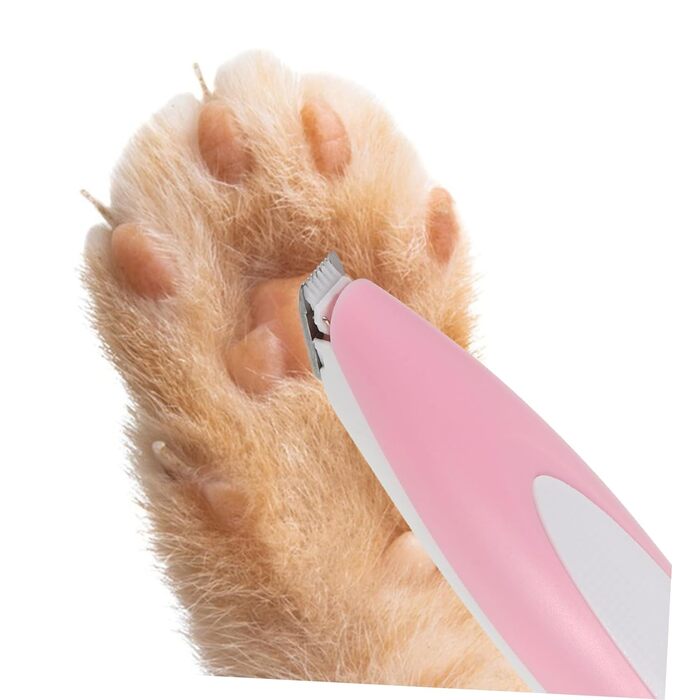 Електричний триммер для собак та котів DOITOOL - 2 шт. Безшумна машинка для грумінгу з підзарядкою, рожева (15.8*3.3 см)