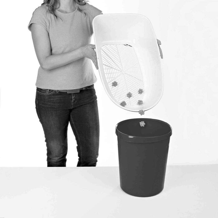 Туалет для котів Stefanplast Furba Maxi з сіткою та двома лотками, високий борт
