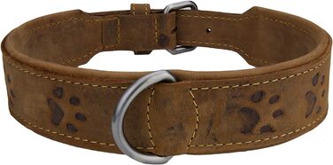 Нашийник для собак Greenburry Vintage з натуральної шкіри, 55 см, розмір M