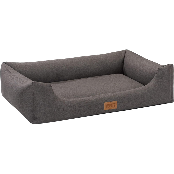 Крісло-ліжко для собак MSS e.K. з м'якою оббивкою, знімним велюровим покриттям та зручним лежаком, 60 x 44 x 23 см, коричневе