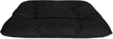 Кругле/овальне ліжко для собак BedDog® REX, L, Бордо-сірий, 120x100x14 см, для дому та вулиці, велике, знімне, миється