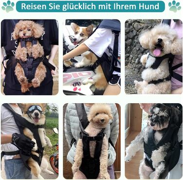 Рюкзак для собак ALLSOPETS армійський зелений L, легкий регульований передній рюкзак для середніх собак, для подорожей, походів, активного відпочинку