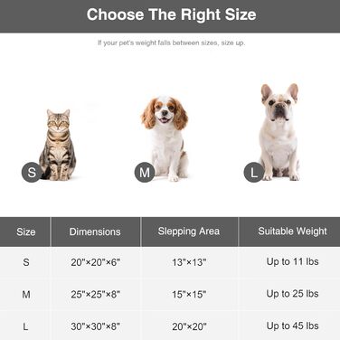 Кругле ліжко для котів та собак Love's Cabin, 58.4 см, сіре, з водонепроникним та антиковзким дном, зручне та миється