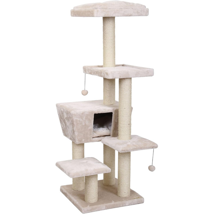 Дряпка для котів Europet Bernina North Dakota 48x48x141 см, кремова