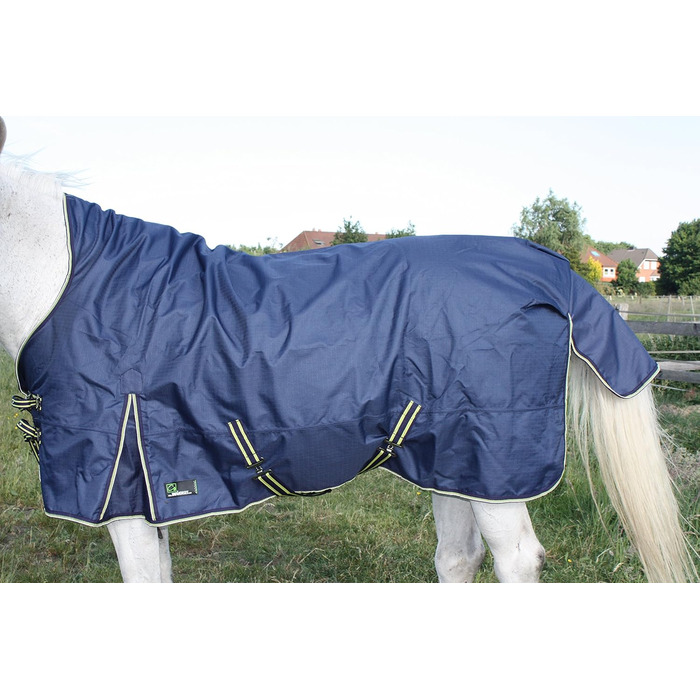Кінська зимова попона time4horses 1200D з високою горловиною, 300 г, водонепроникна, для стайні та пасовища, 145 см