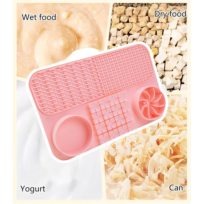 Повільний годівник для собак - килимок-головоломка, килимок для іграшок, рожевий, L