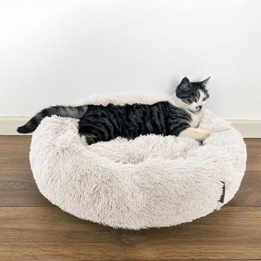 Крісло-ліжко для собак та котів Alaska: зручне, знімний чохол, неслизьке, машинне прання, велике (⌀ 81 см)