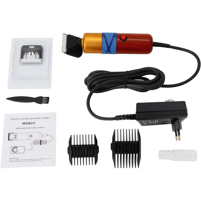 Професійна машинка для стрижки собак та котів, 1000-6600 обертів, кабель 3м, для всіх типів шерсті, 36W