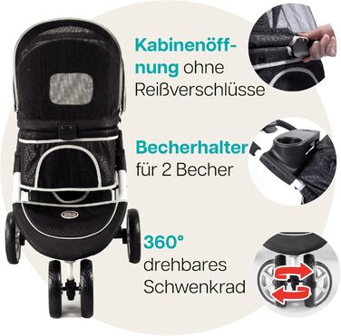 Захист від дощу та вітру для дитячого візка Innopet Monaco, сітчасте вітрозахисне скло без блискавки