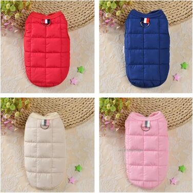 Теплий та вітрозахисний одяг для цуценят на зиму (БЕЖЕВИЙ, XS(старий))