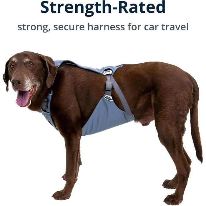 RUFFWEAR Load Up шлейка для собак, сіро-синя, розмір XXS, автомобільна, безпека в дорозі