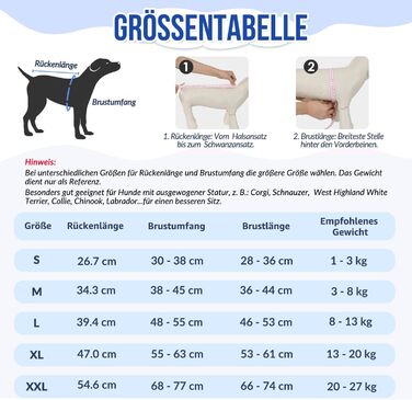 Комбінезон для собак після операції Eyein, сірий, XL (55-63 см). Дихаючий, зручний, з регульованою застібкою, захисний костюм для собак, альтернатива електронного нашийника.