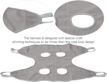 Гамак для грумінгу собак та котів, рушник для сушіння, гамак для догляду за тваринами з ножицями (Сірий, S)