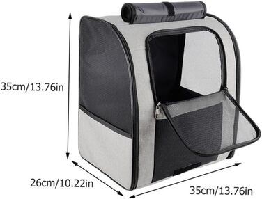 Рюкзак для котів Verdanverse: дихаючий, місткий, з міцного матеріалу, для транспортування котів та маленьких тварин