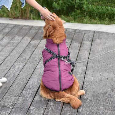 Тепла жилетка для собак на зиму - зручна та стильна жилетка для собак, XXL, фіолетовий колір