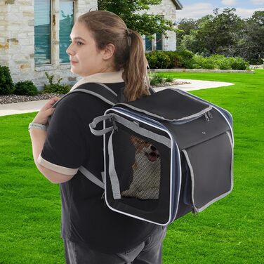 Клітка-переноска для тварин на велосипед, 36x25x36 см, чорна