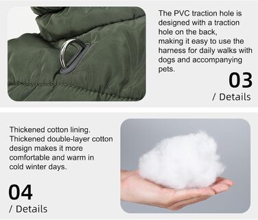 Водонепроникний теплий зимовий одяг для собак: куртка з флісовою підкладкою для маленьких, середніх та великих собак