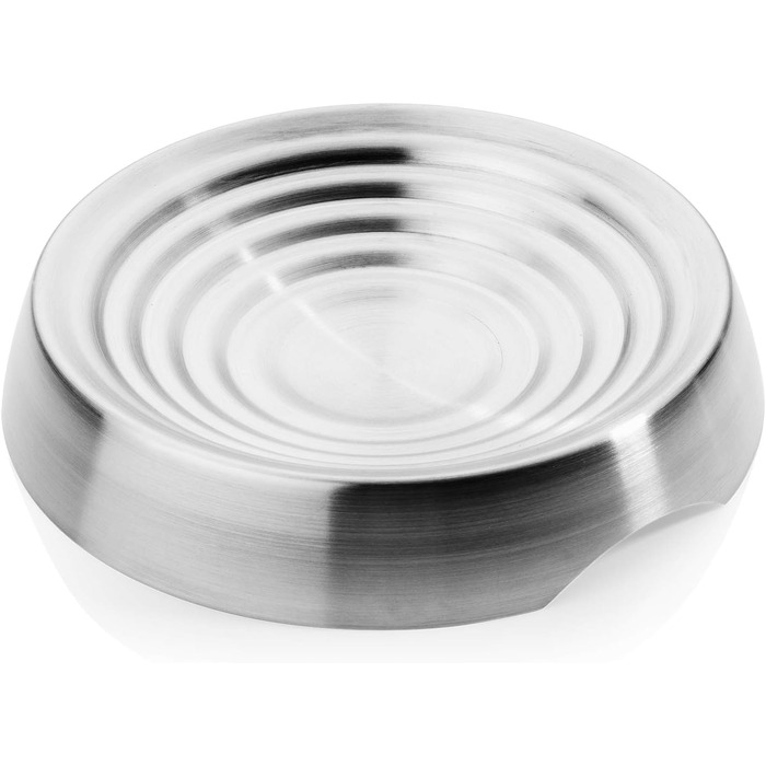 Миска для котів CatGuru: широка, антиковзаюча, для щадного догляду за вусами, з нержавіючої сталі